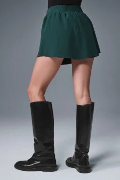 High-Waist Elevation Mini Skirt - Midnight Green -ALO Clothing Shop W6298 04570 b1 s1 a4 1 m91