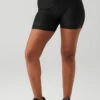 5" Airlift High-Waist Laser Cut Speedy Short - Black