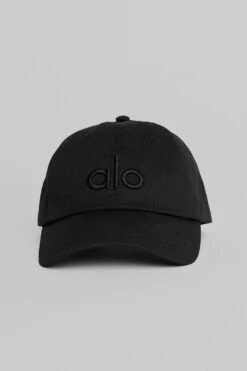 Off-Duty Cap - Black/Black -ALO Clothing Shop W7112R 0101 b1 a3