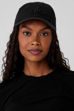 Off-Duty Cap - Black/Black -ALO Clothing Shop W7112R 0101 b1 s1 a1 1 m76