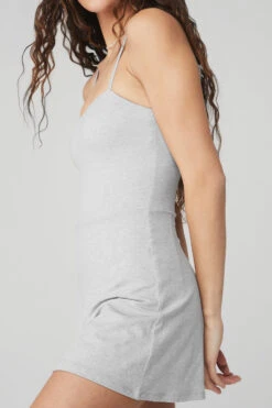 Alosoft Courtside Tennis Dress - Athletic Heather Grey -ALO Clothing Shop W8134R 02910 b1 s1 a4 1 m90 48d1aab5 dfb6 455d 9303 54f90fbc6e35