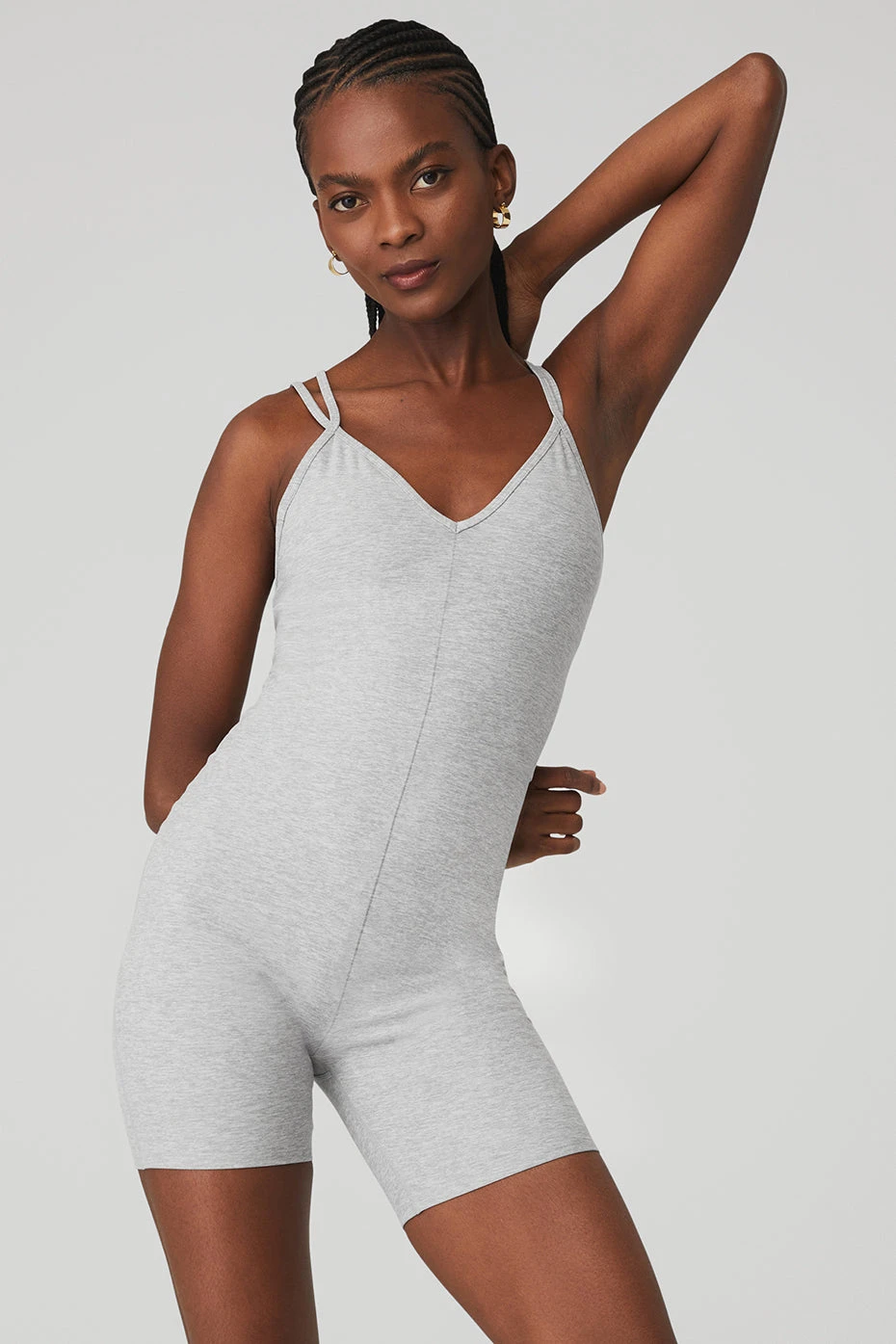 Alosoft Suns Out Onesie - Athletic Heather Grey 1 Alosoft Suns Out Onesie - Athletic Heather Grey