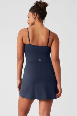 Alosoft Courtside Tennis Dress - Navy -ALO Clothing Shop W8176R 03842 b1 s3 a2 1 m182