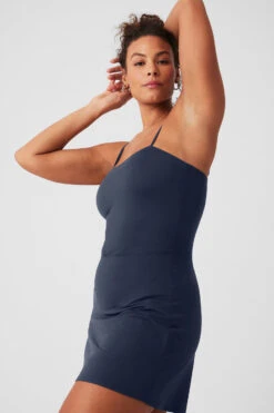 Alosoft Courtside Tennis Dress - Navy -ALO Clothing Shop W8176R 03842 b1 s3 a5 1 m182