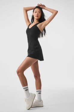 Airbrush Real Dress - Black -ALO Clothing Shop W8190R 01 b1 s1 a3 1 m54