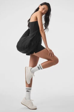 Airbrush Real Dress - Black -ALO Clothing Shop W8190R 01 b1 s1 a5 1 m54