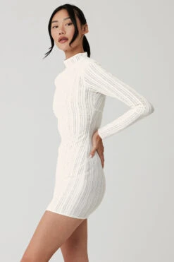 Euphoria Long Sleeve Dress - Ivory -ALO Clothing Shop W8230R 03299 b1 s1 a2 1 m54