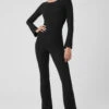Alosoft Melody Full Length Bootcut Onesie - Black