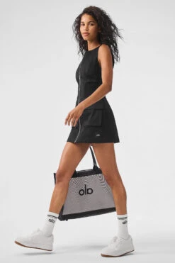 Night Out Cargo Dress - Black -ALO Clothing Shop W8254R 01 b1 s1 a4 1 m18