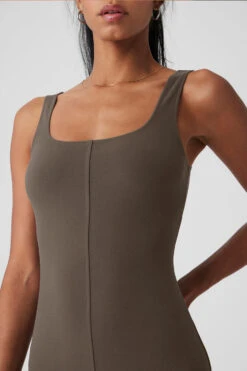 Alosoft Head Start Dress - Olive Tree -ALO Clothing Shop W8261R 05279 b1 s1 a4 1 m18