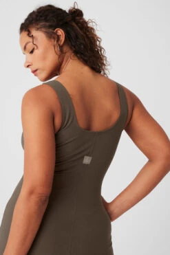 Alosoft Head Start Dress - Olive Tree -ALO Clothing Shop W8261R 05279 b1 s4 a4 1 m182